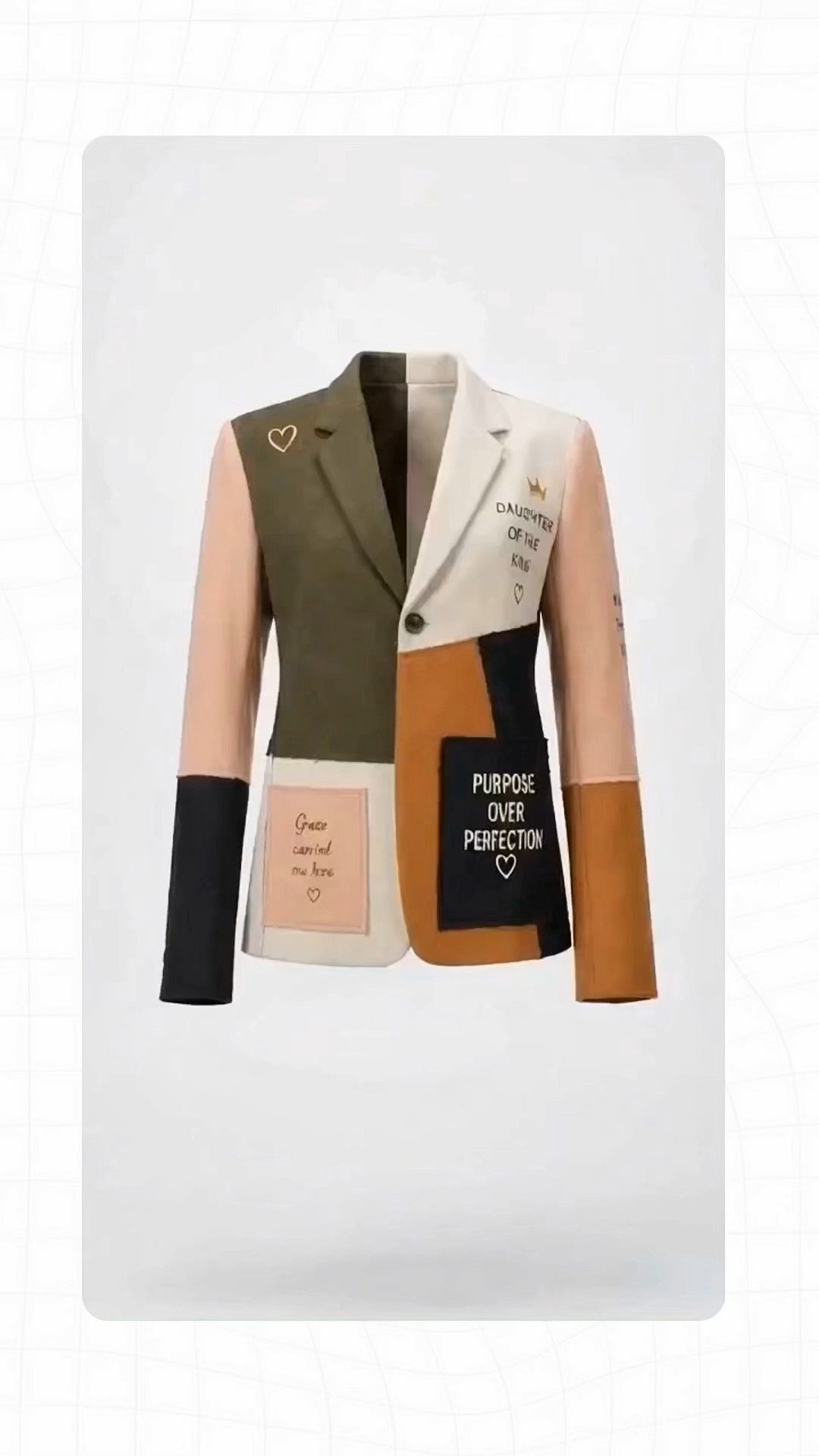 Custom patchwork blazer by BigBee Apparels