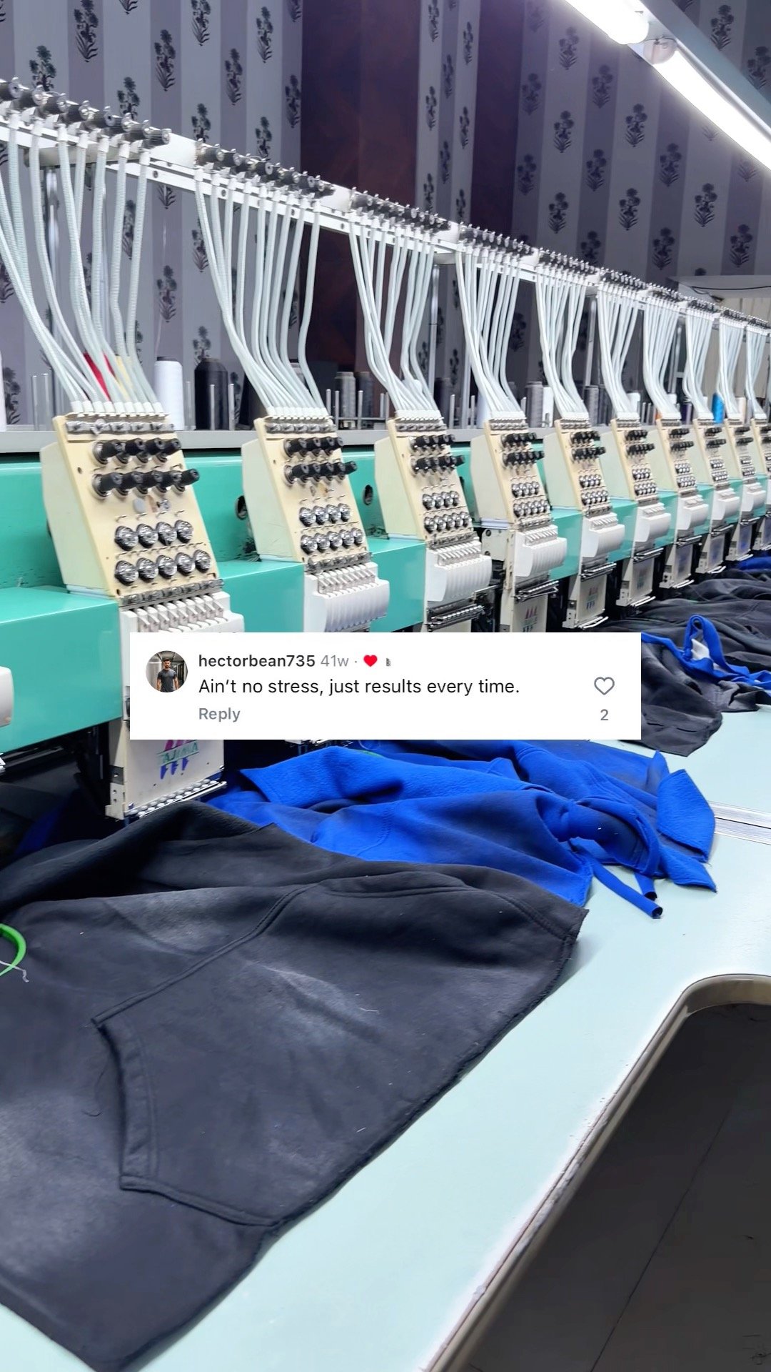 BigBee embroidery production line
