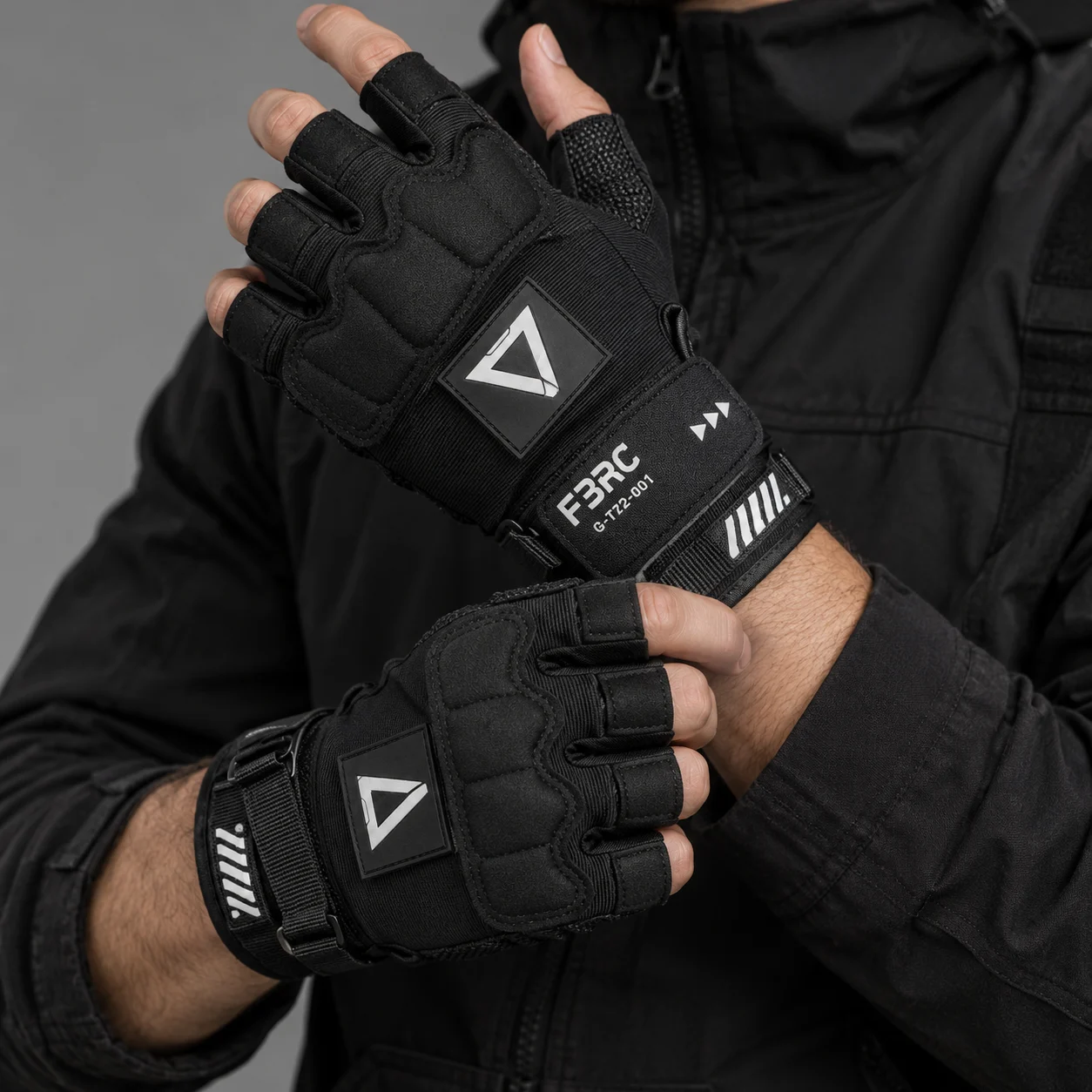 Custom Tactical Fingerless Gloves by BigBee Apparels