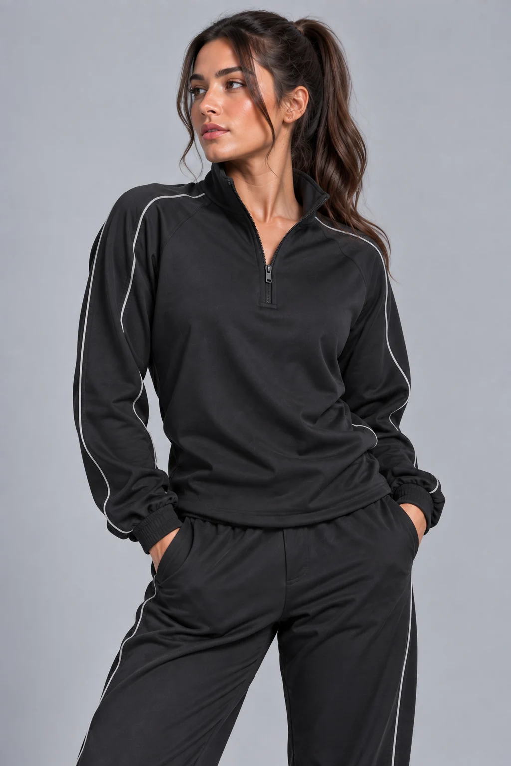 Quarter-Zip Top by BigBee Apparels