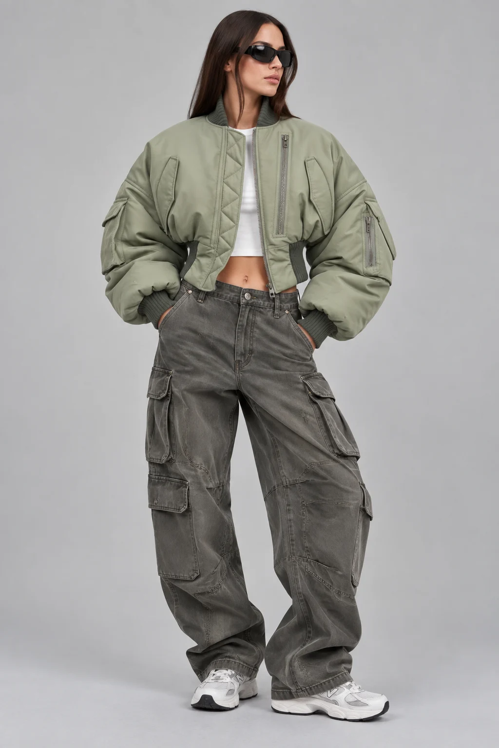 Custom Cropped Bomber Jacket by BigBee Apparels