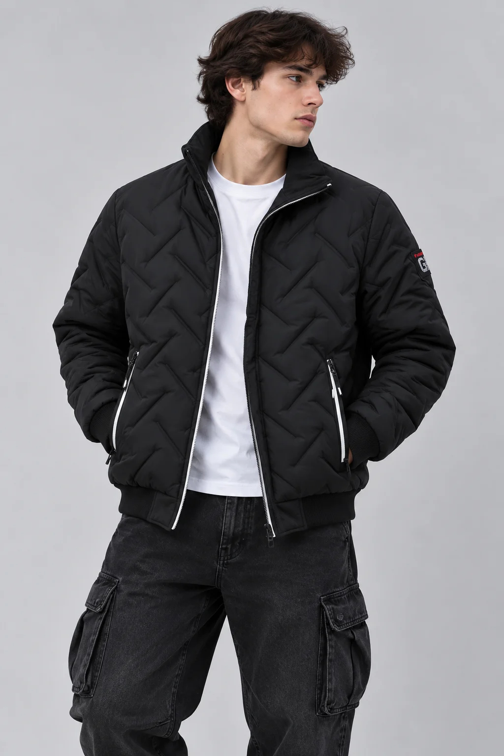 Custom Diamond-Quilted Jacket by BigBee Apparels