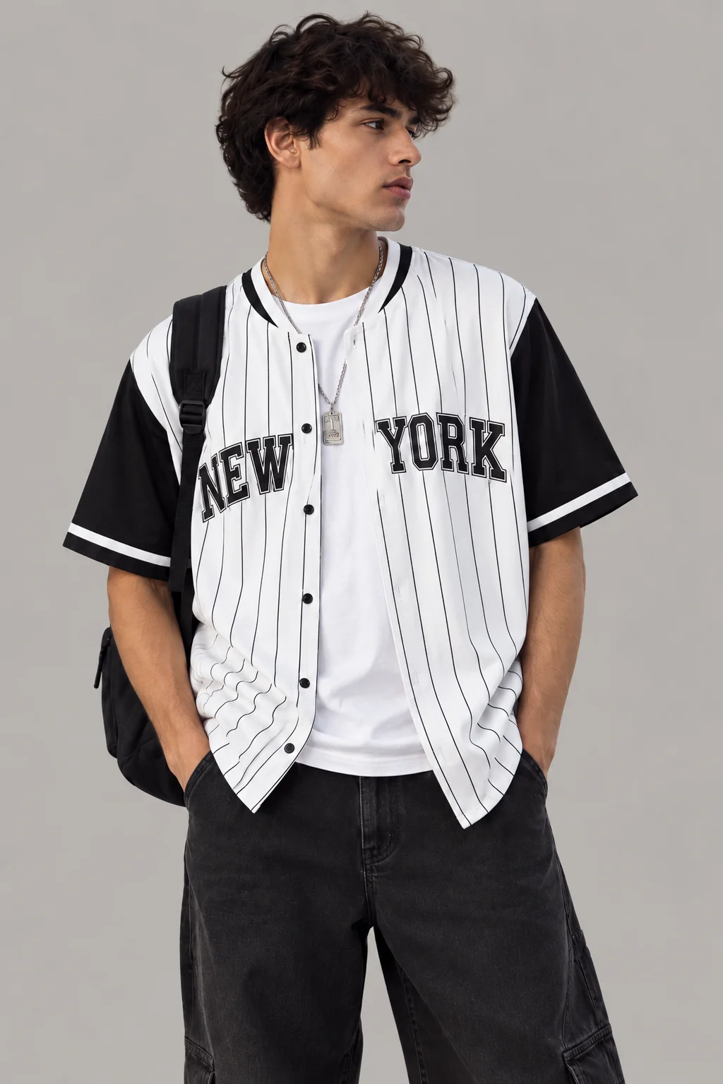 Custom Pinstripe Baseball Jersey by BigBee Apparels